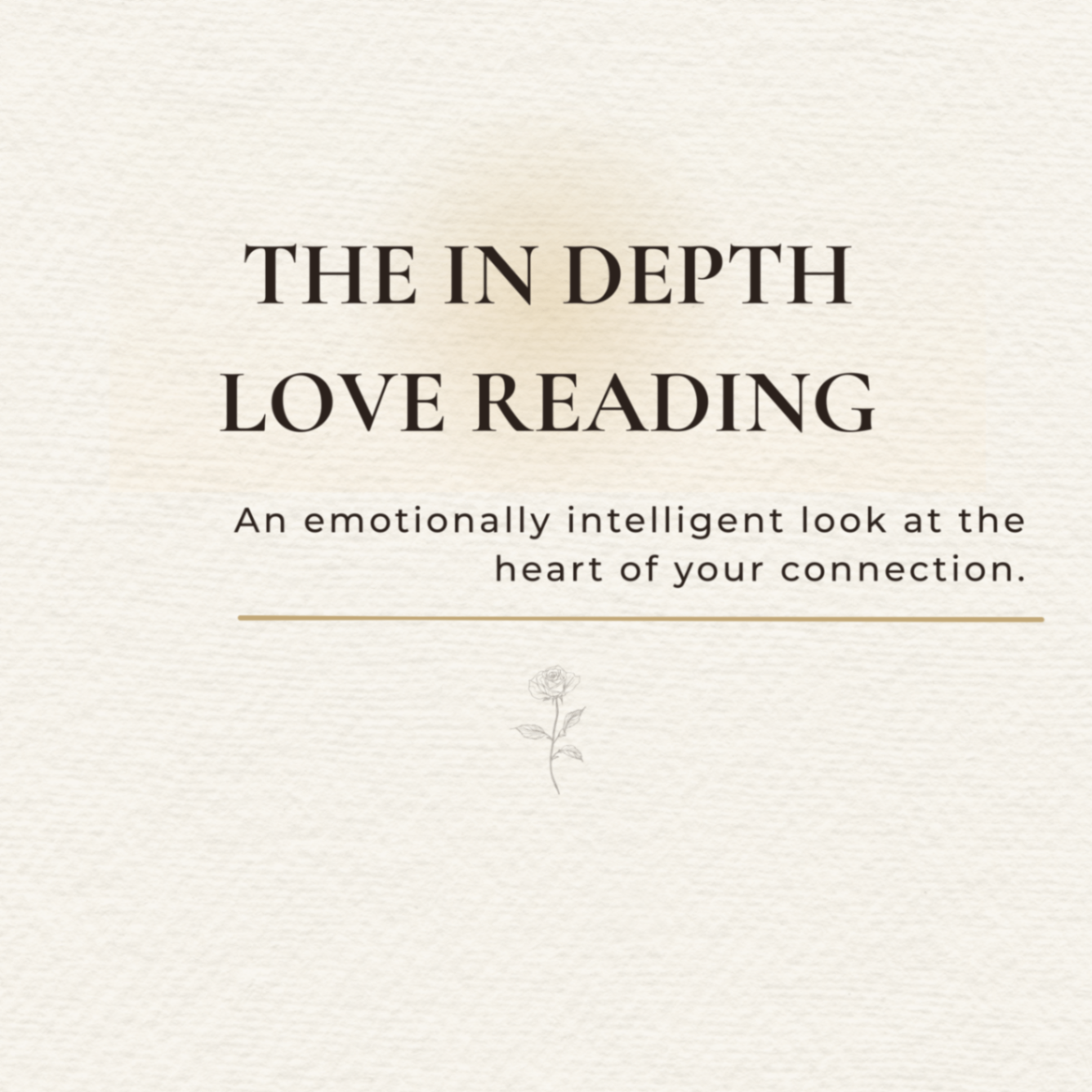 Graphic for The In-Depth Love Reading
