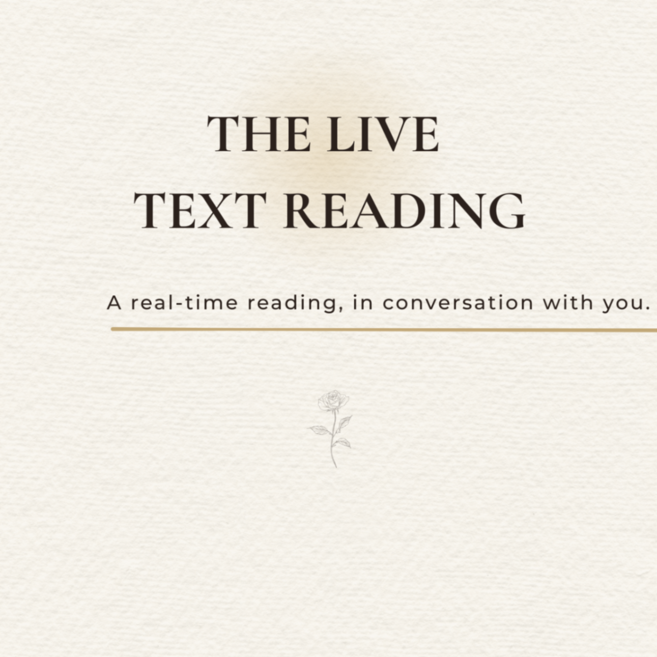 Graphic for The Live Text Reading