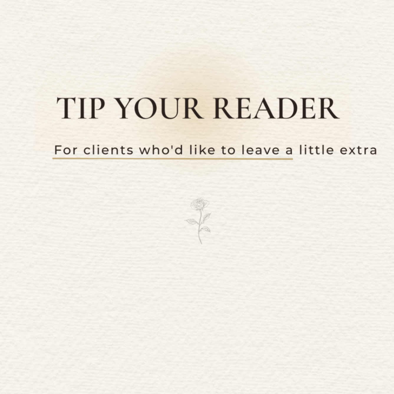Graphic for leaving a tip