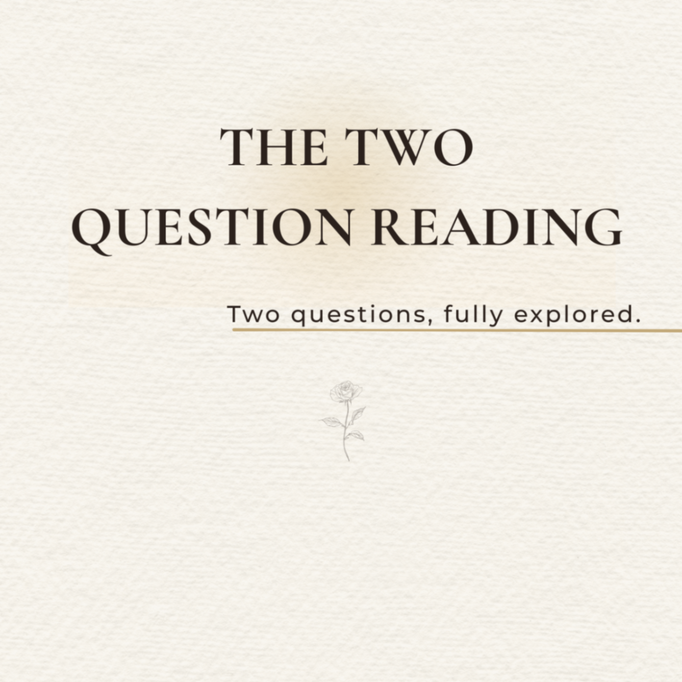 Graphic for The Two Question Reading